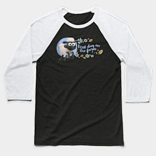 Vintage Shaun Cartoon The Sheep TV Series Baseball T-Shirt